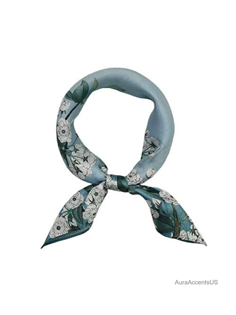 100% Mulberry Silk Square Scarf 21" Hair Wrap Neckerchief